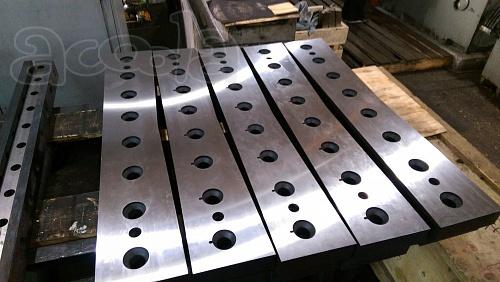 Купить ножи для гильотинных ножниц по наличию 520х75х25, 625х60х25, 510х60х20, 540х60х16, 550х60х16, 550х60х20, 590х60х16. Шлифовка гильотинных ножей.